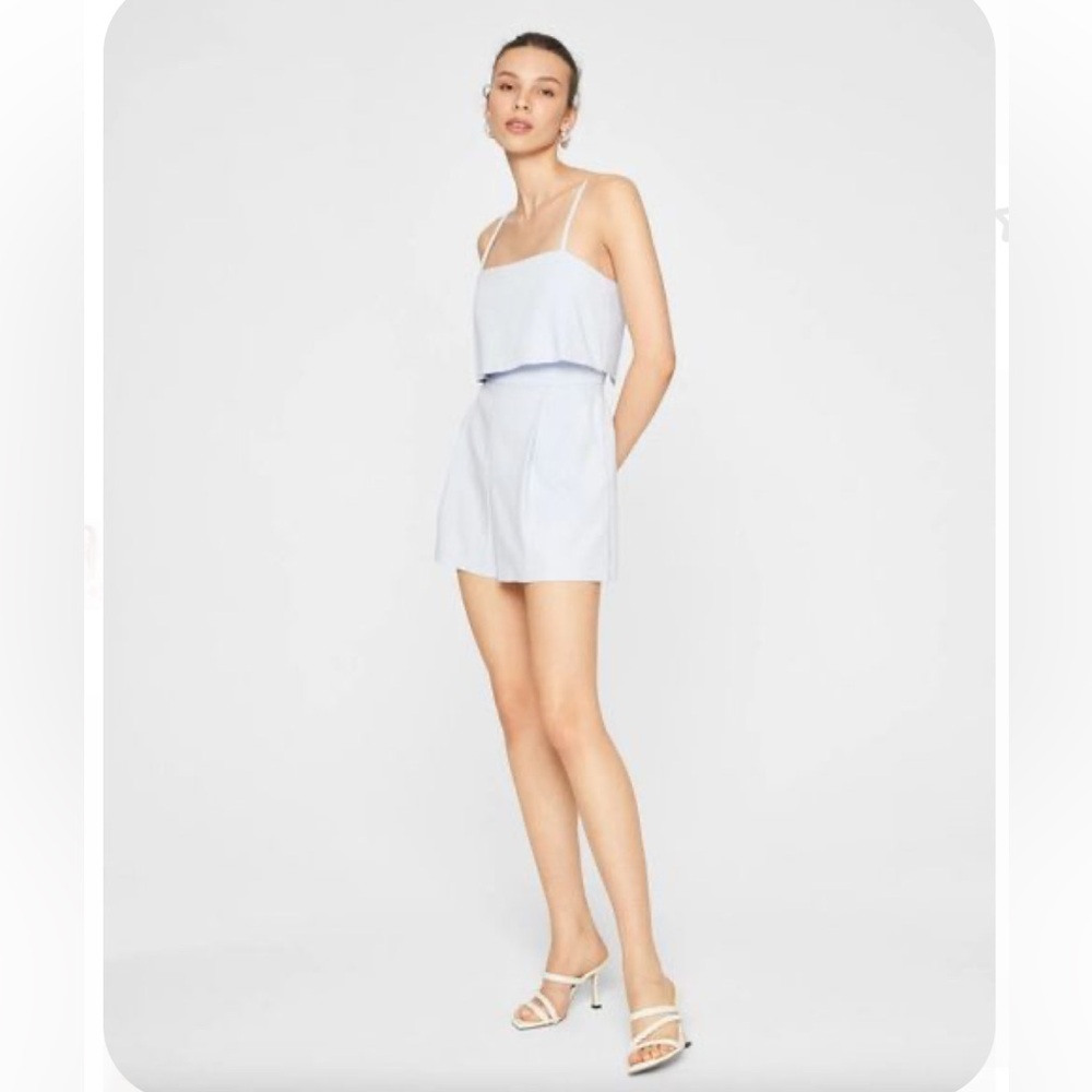 Club Monaco Pique Romper in Blue Haze size 6 NWT